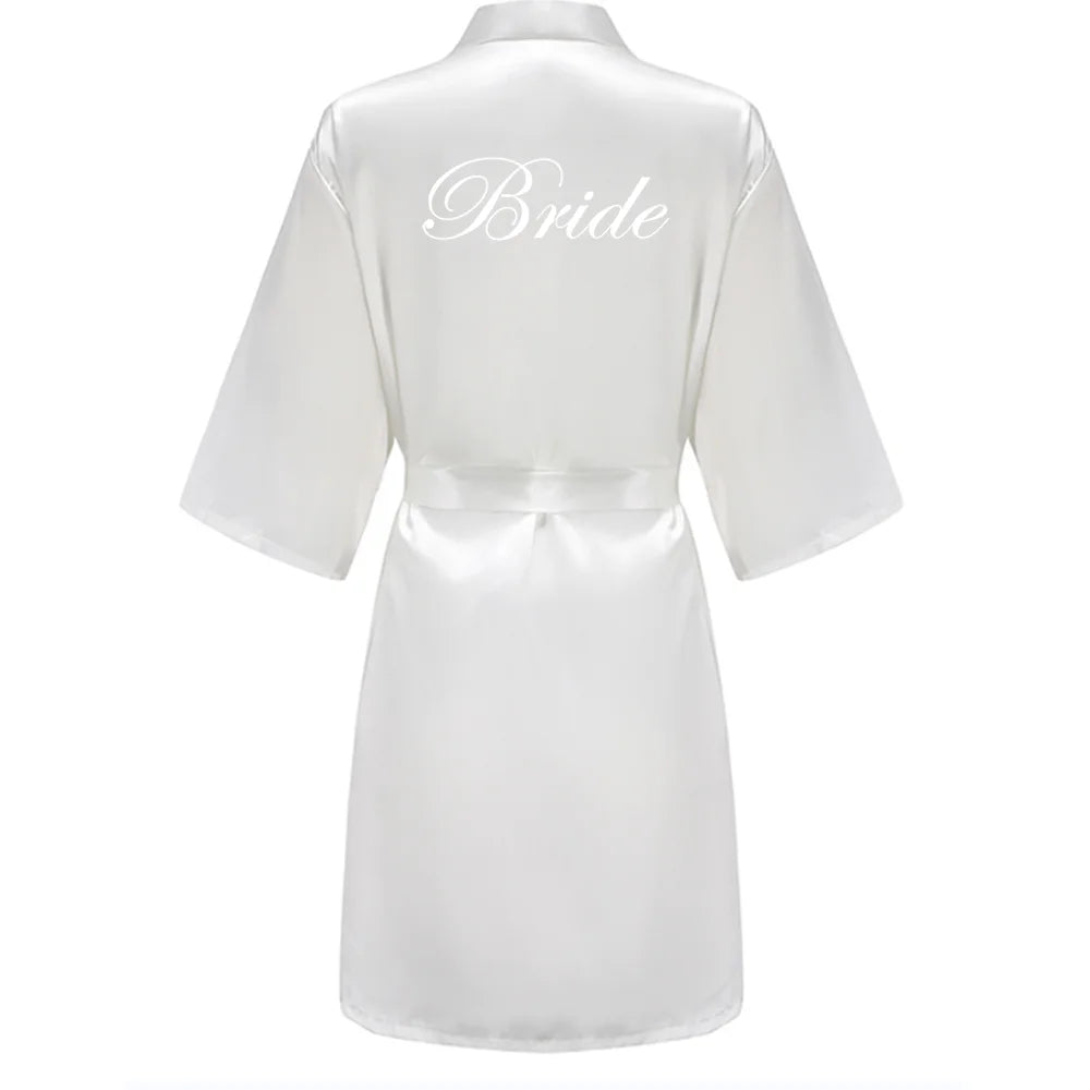 Black Bridal Party Robes