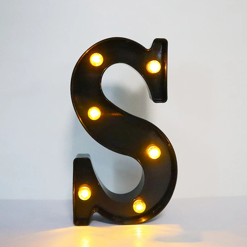 Light-Up Letters Wedding Decor