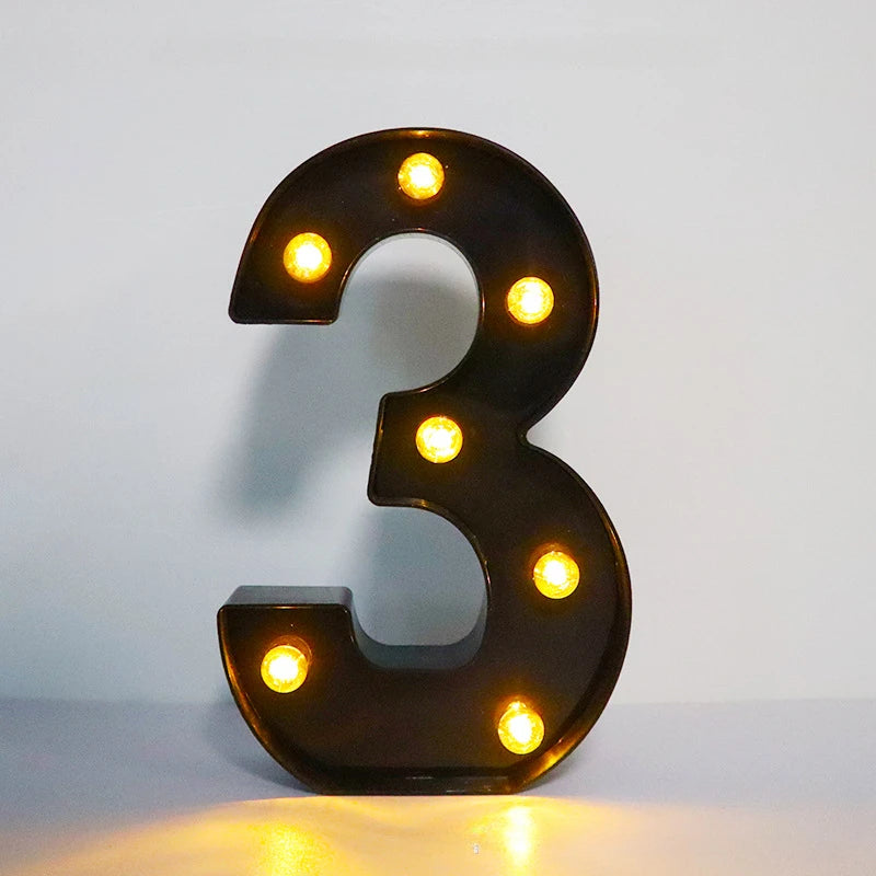 Light-Up Letters Wedding Decor