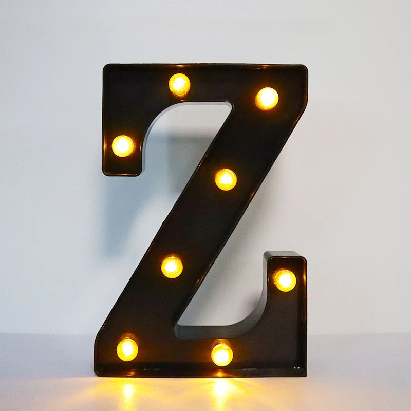 Light-Up Letters Wedding Decor