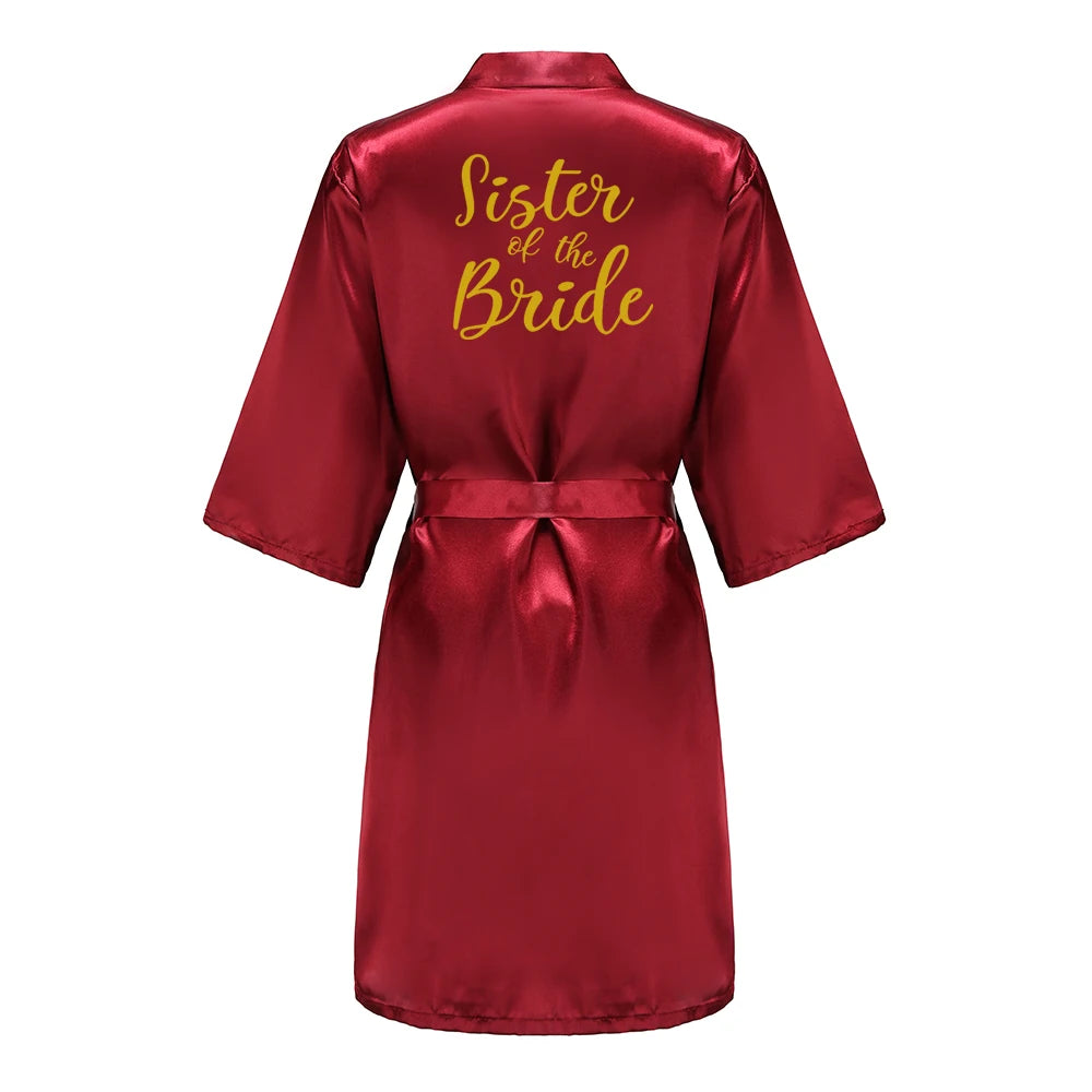Wine Red Bridal Party Robes