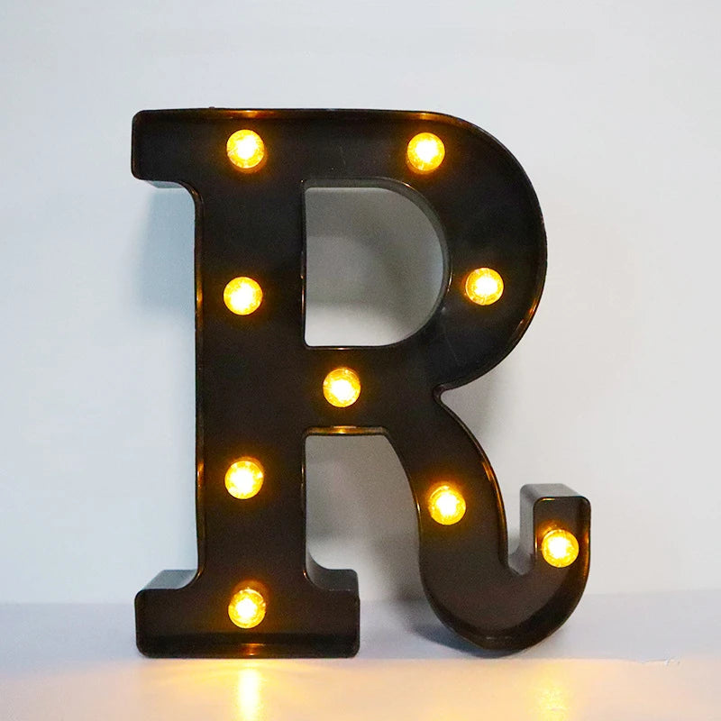 Light-Up Letters Wedding Decor