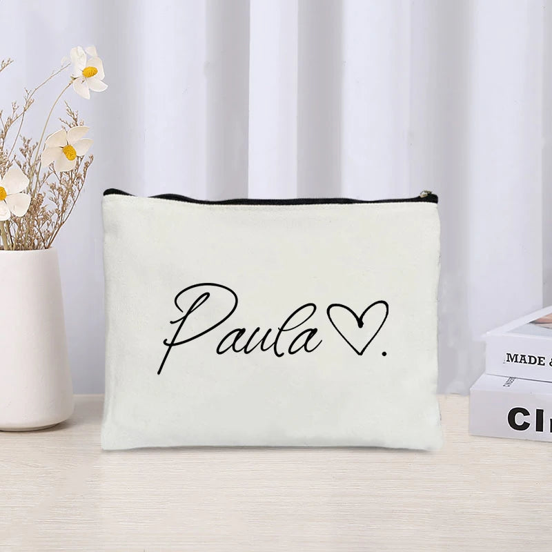 Personalised Bridal Party Make Up Bag