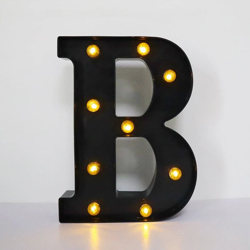 Light-Up Letters Wedding Decor