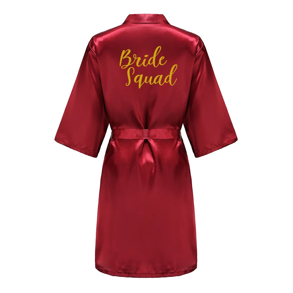 Wine Red Bridal Party Robes