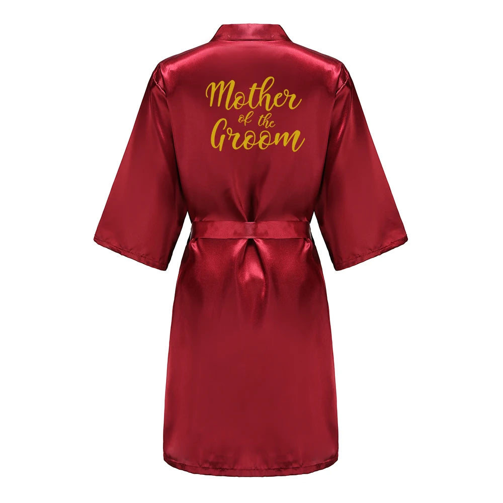 Wine Red Bridal Party Robes