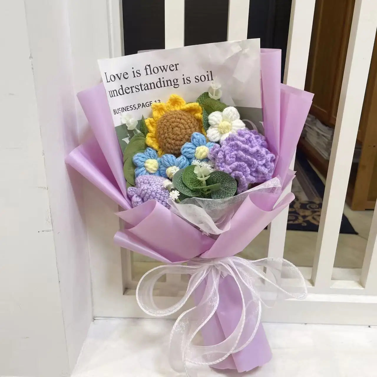 Knitted Wedding Flower Bouquet