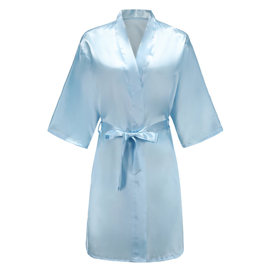 Light Blue Bridal Robes – Bride, Bridesmaid & Wedding Party Gowns