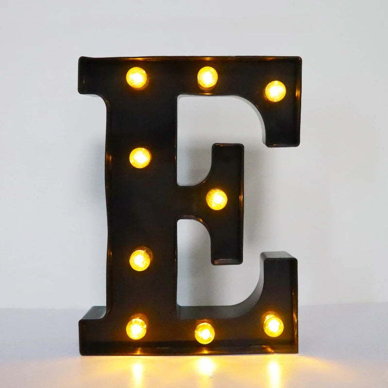 Light-Up Letters Wedding Decor