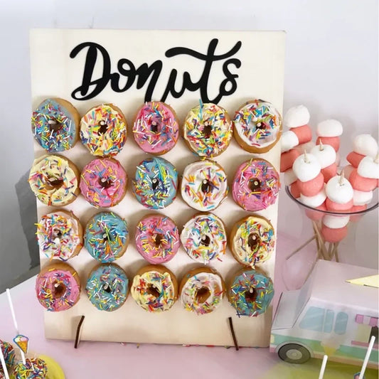 Wooden Donut Wall Stand