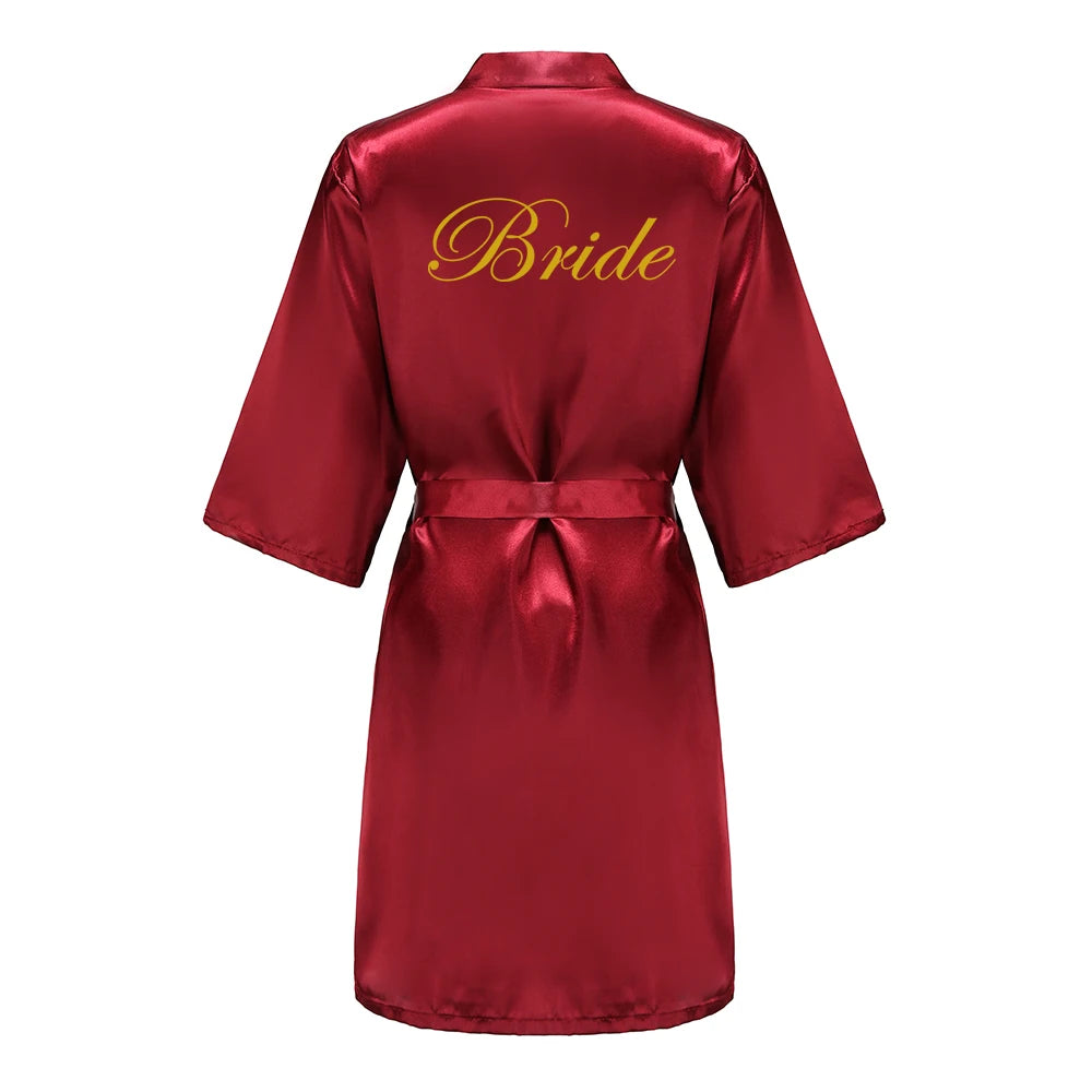 Wine Red Bridal Party Robes