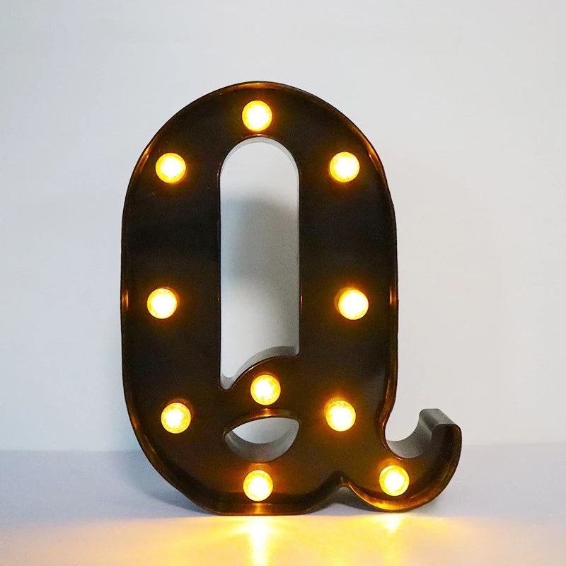 Light-Up Letters Wedding Decor