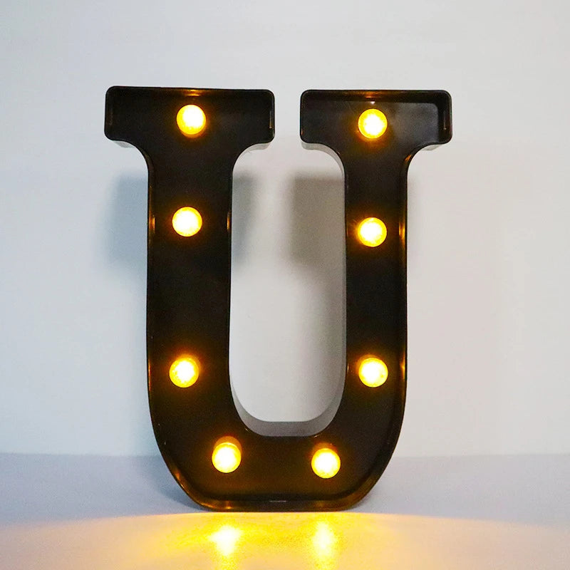 Light-Up Letters Wedding Decor