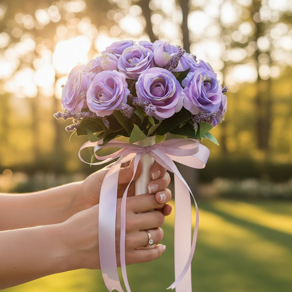 Purple Wedding Bouquet