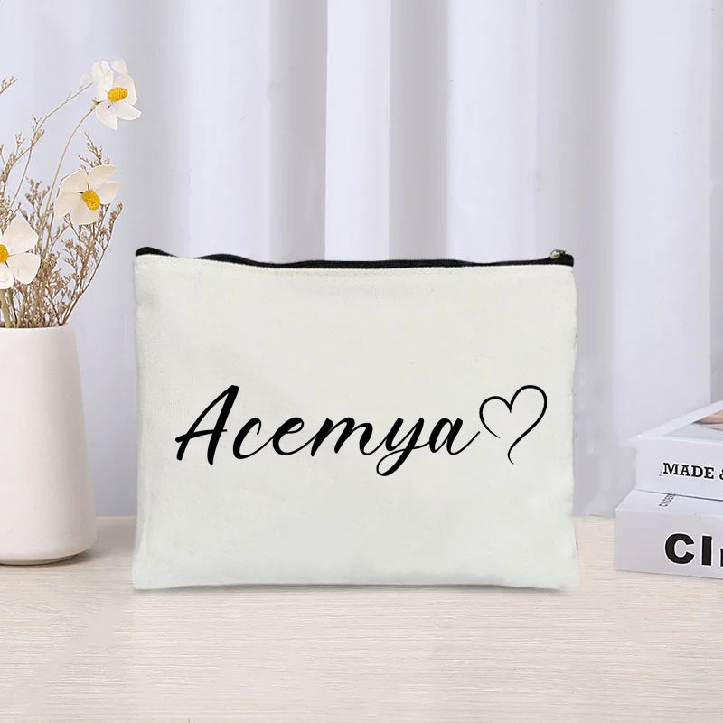 Personalised Bridal Party Make Up Bag
