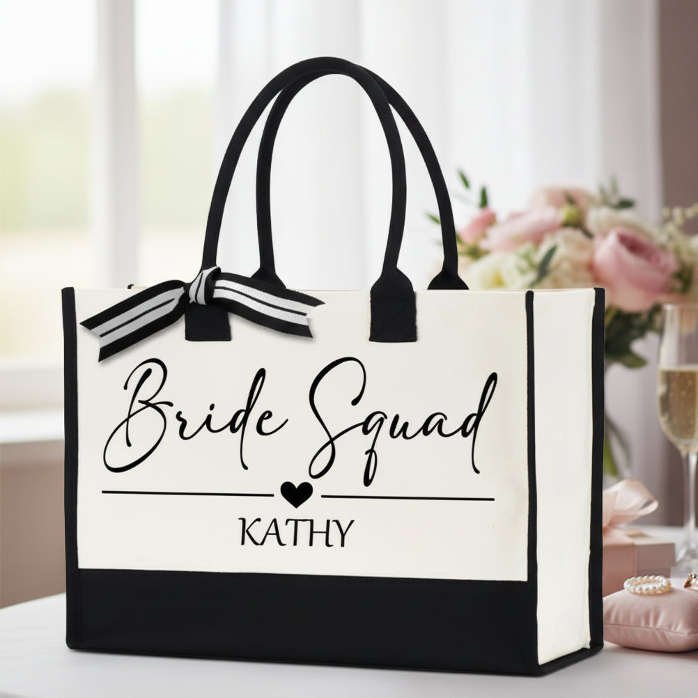 Personalised Name Bridal Party Bag
