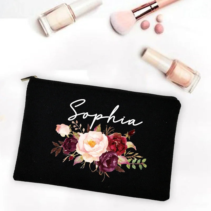 Personalised Bridal Party Make Up Bag