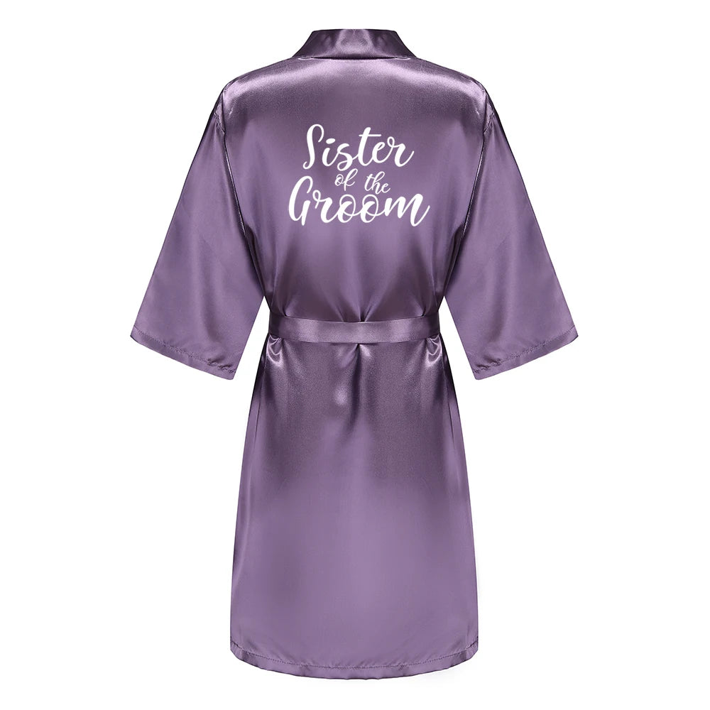 Mauve Bridal Bridal Party Robes