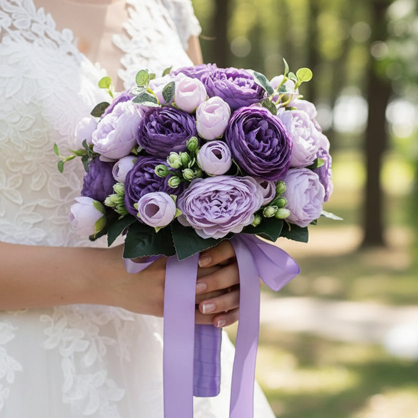Purple Wedding Bouquet