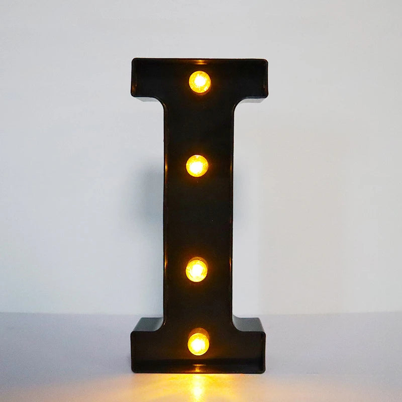 Light-Up Letters Wedding Decor