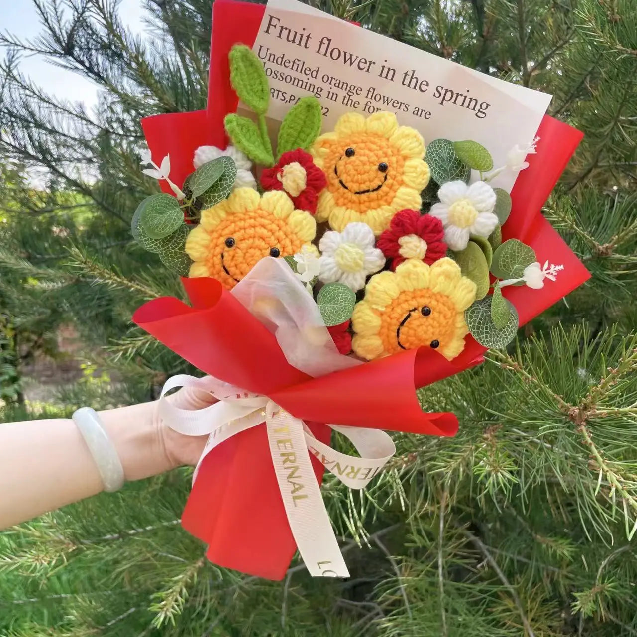 Knitted Wedding Flower Bouquet