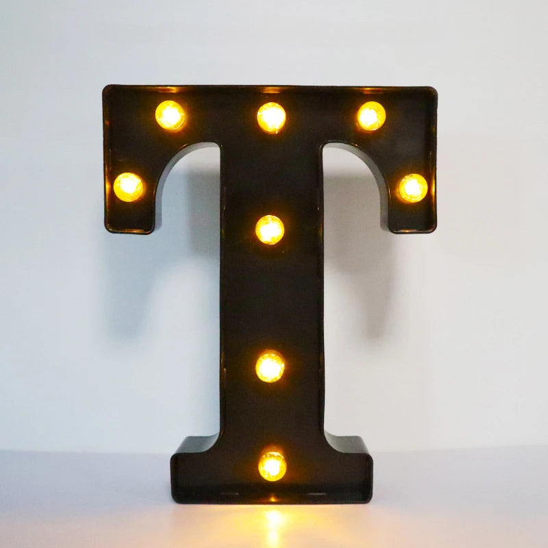Light-Up Letters Wedding Decor