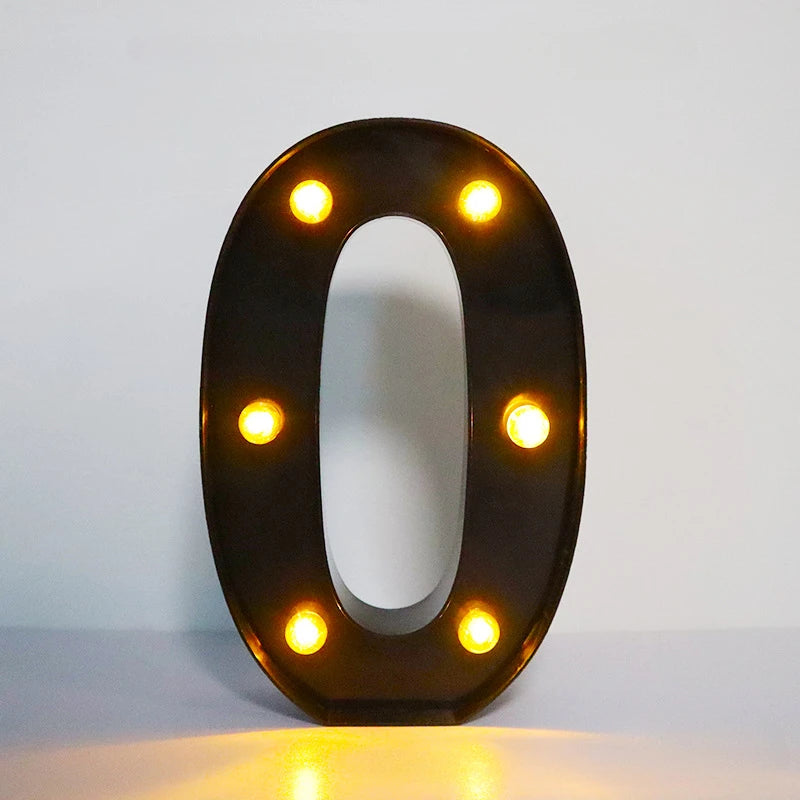 Light-Up Letters Wedding Decor