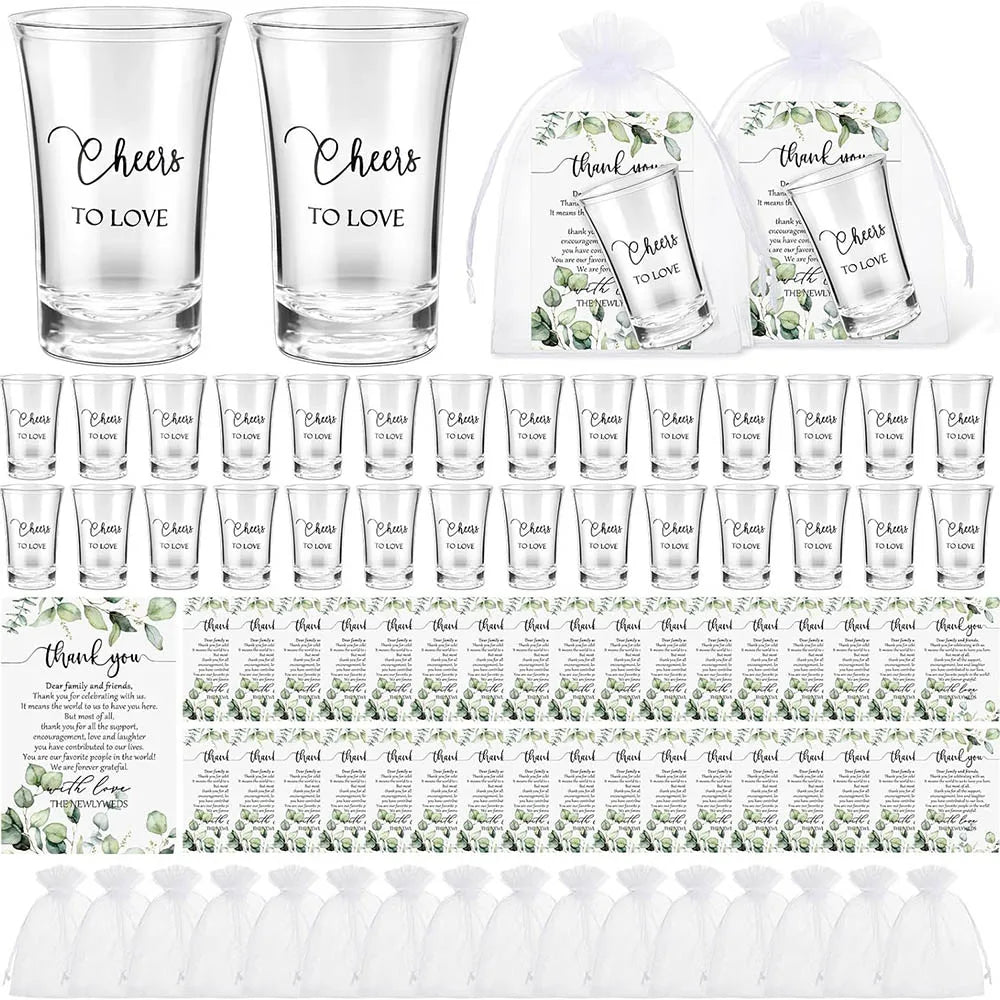 Shot Glass Wedding Favour Sets