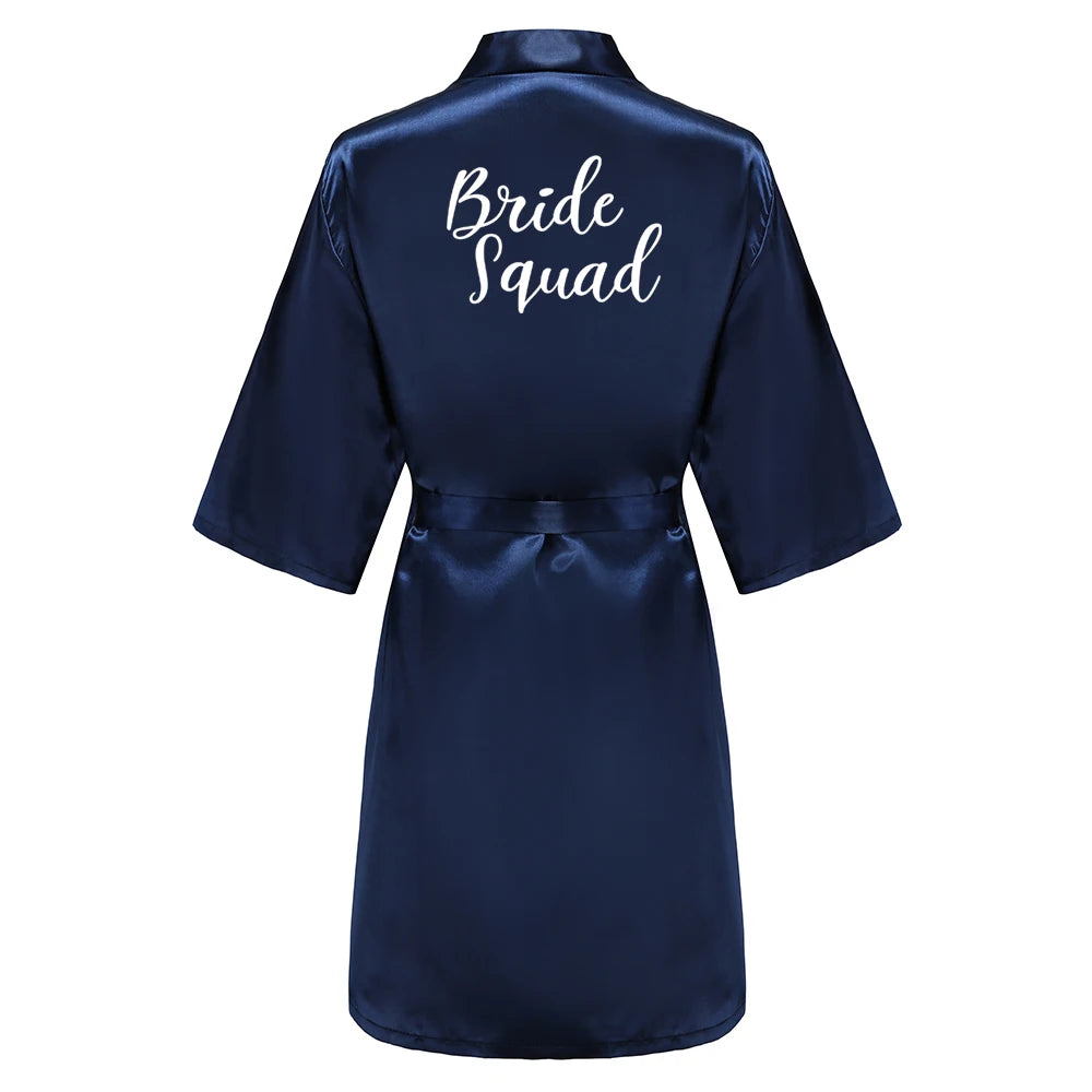 Navy Blue Bridal Party Robes