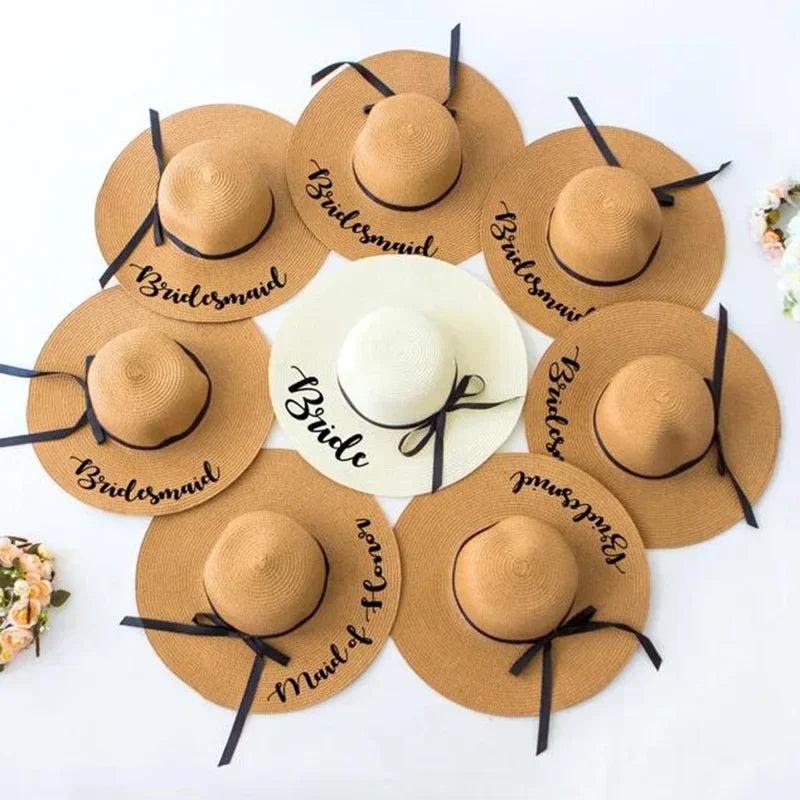 Bride Squad Sun Hats