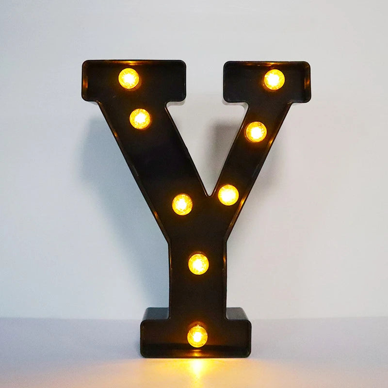 Light-Up Letters Wedding Decor