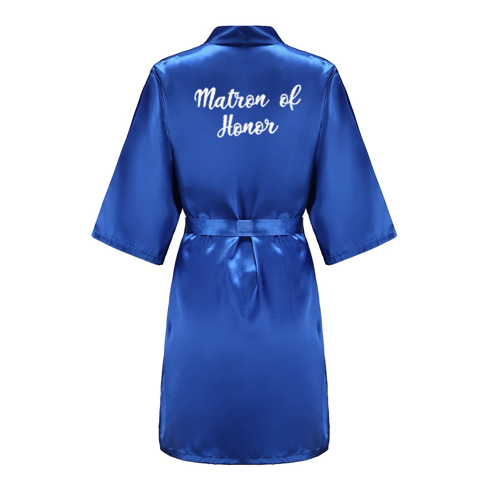 Royal Blue Bridal Party Robes