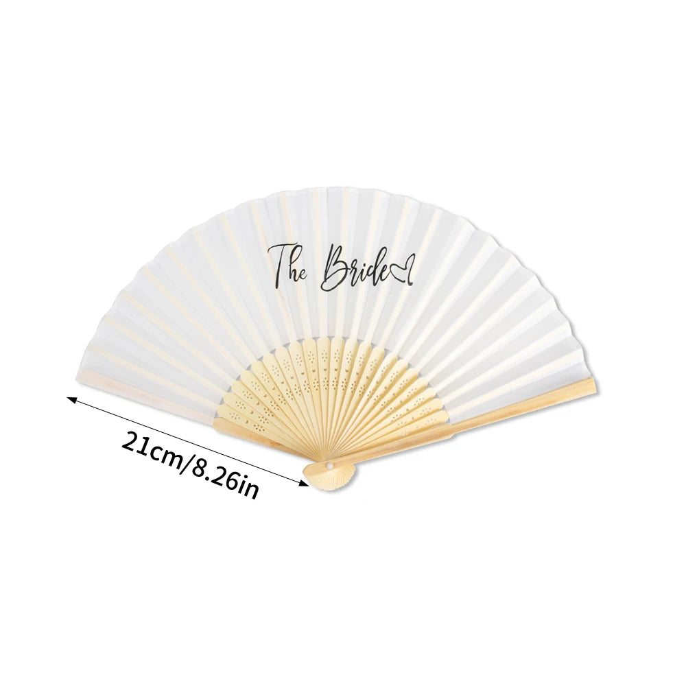 Bride & Bridesmaid Folding Wedding Fans