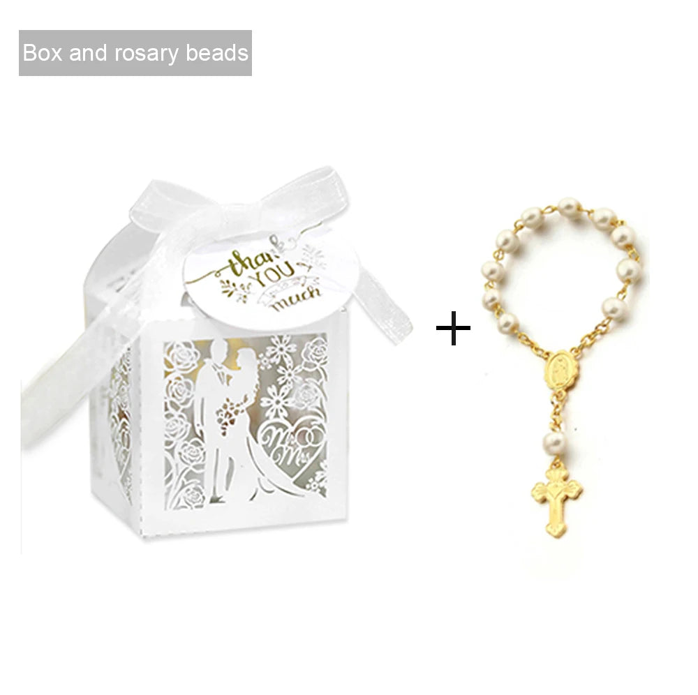 20 Rosary Bead Wedding Favour Sets