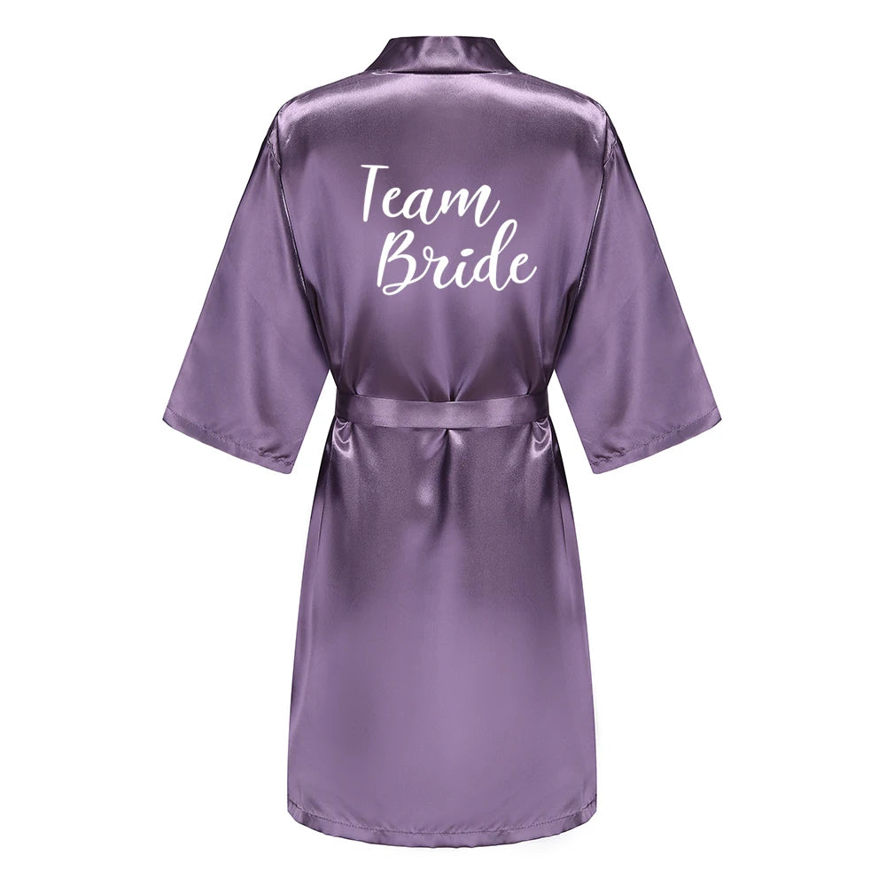 Mauve Bridal Bridal Party Robes