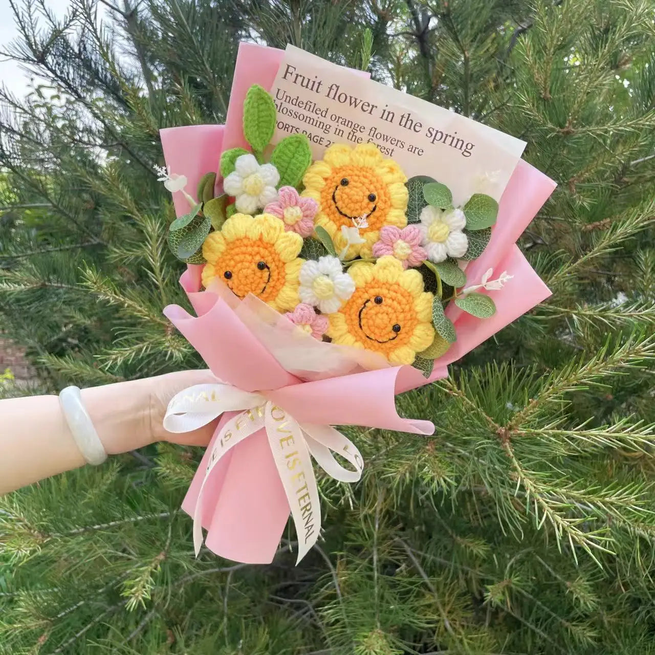 Knitted Wedding Flower Bouquet