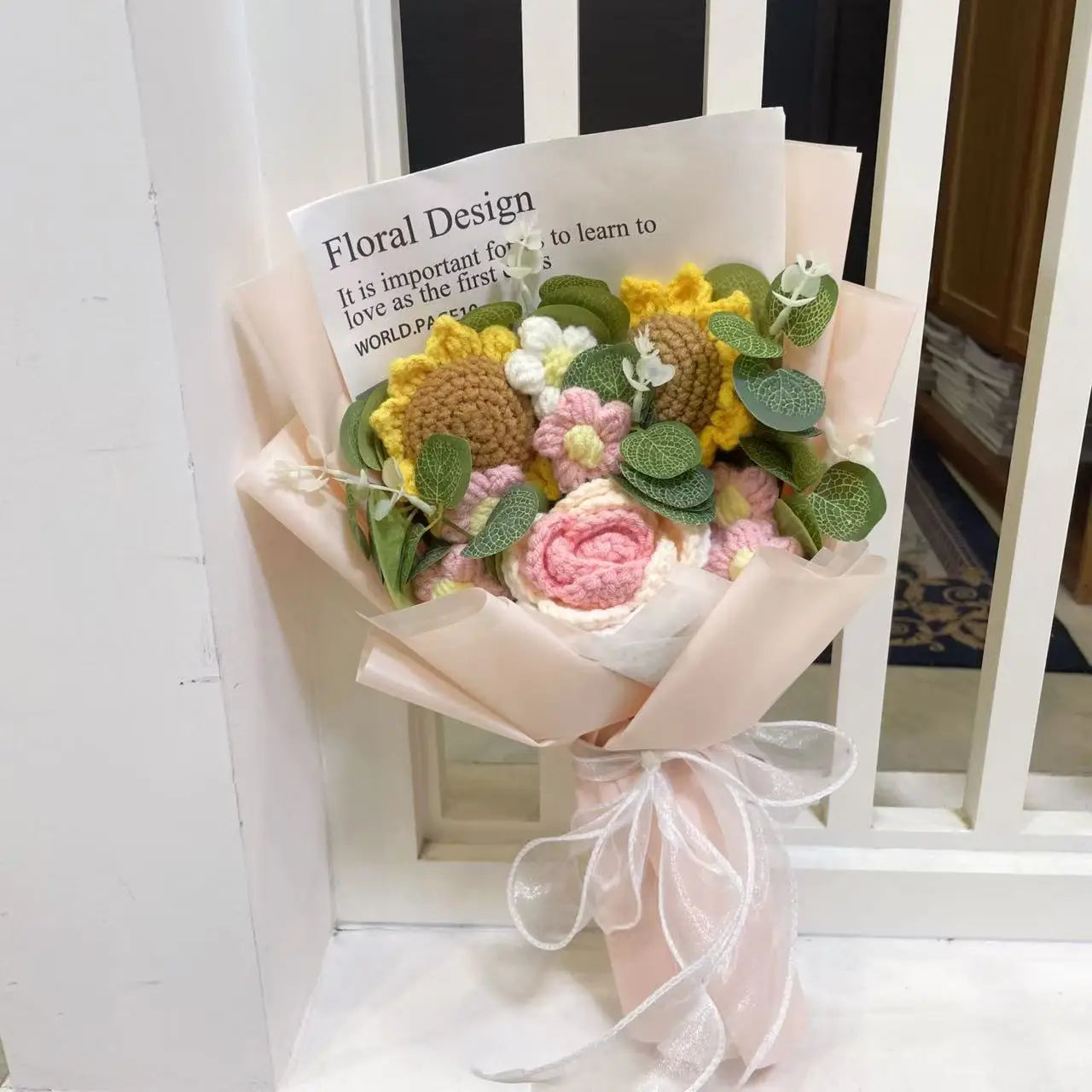 Knitted Wedding Flower Bouquet