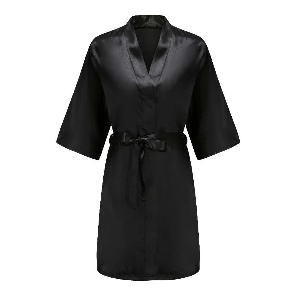 Black Bridal Party Robes