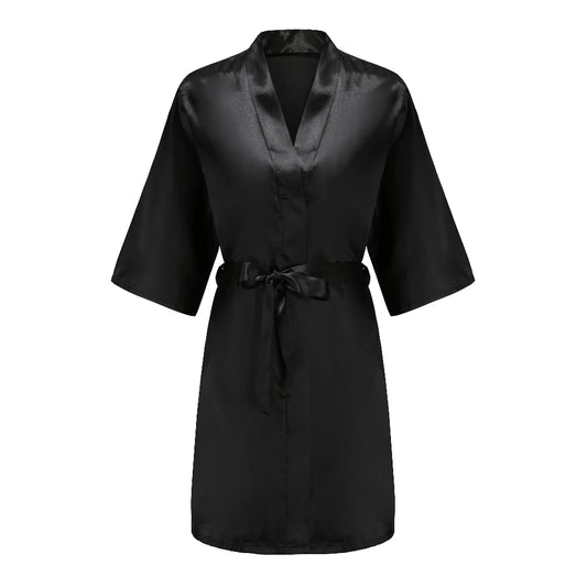 Black Bridal Party Robes