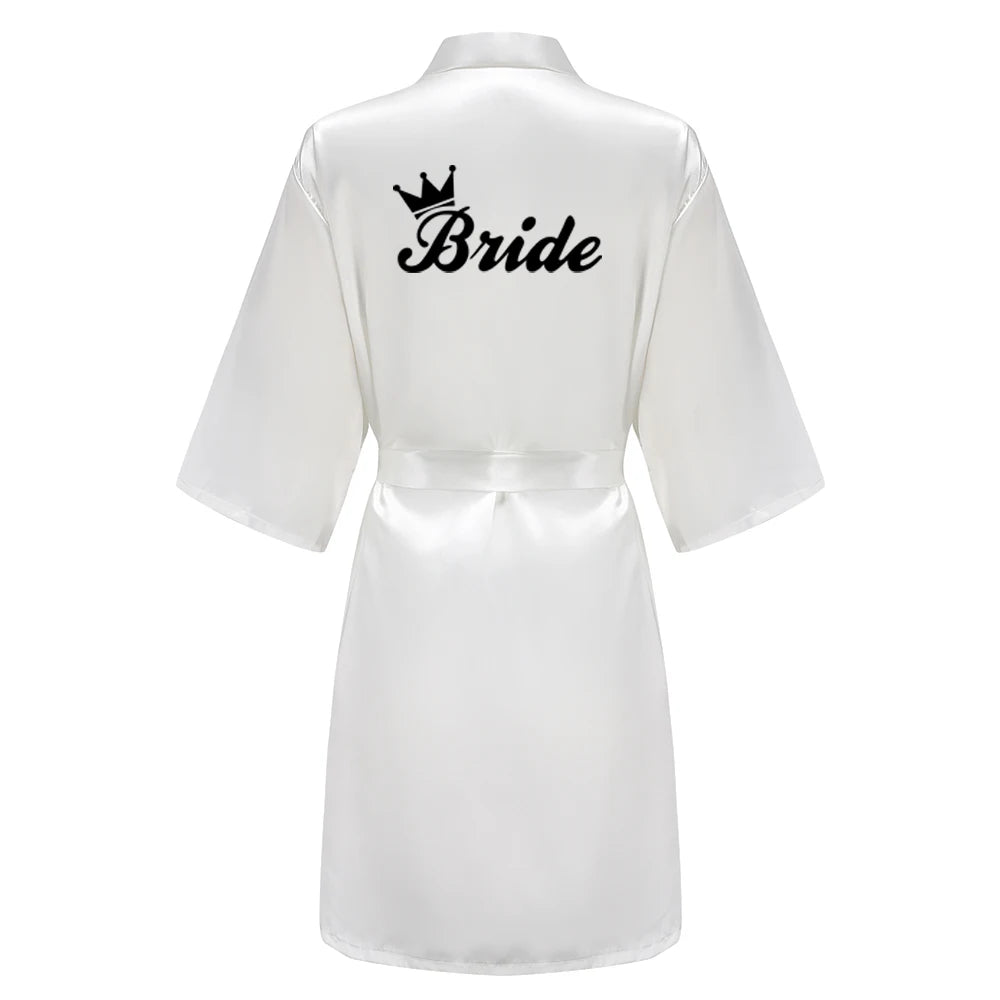 Black Bridal Party Robes