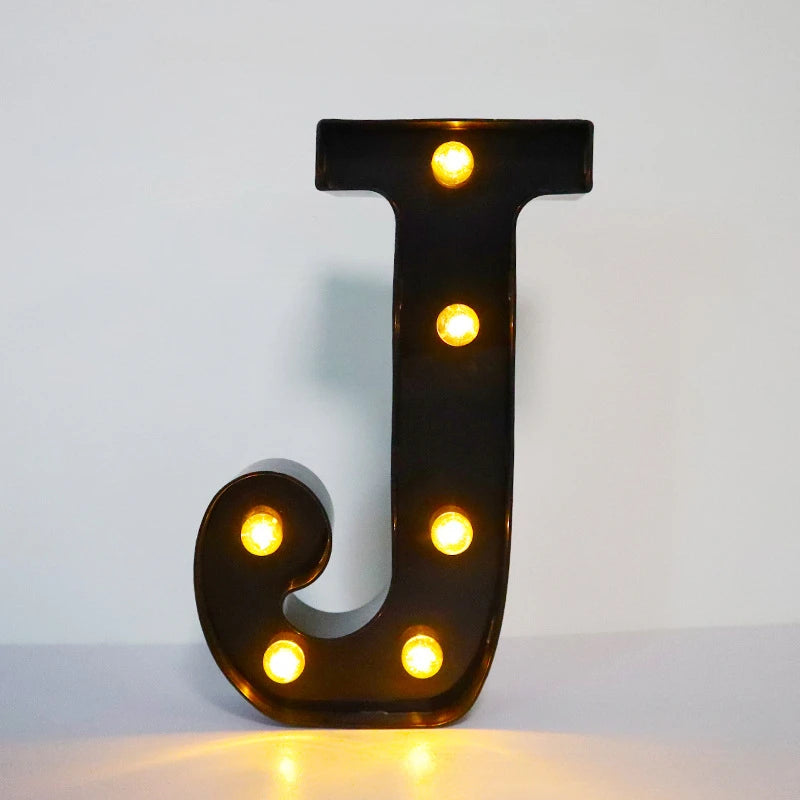 Light-Up Letters Wedding Decor