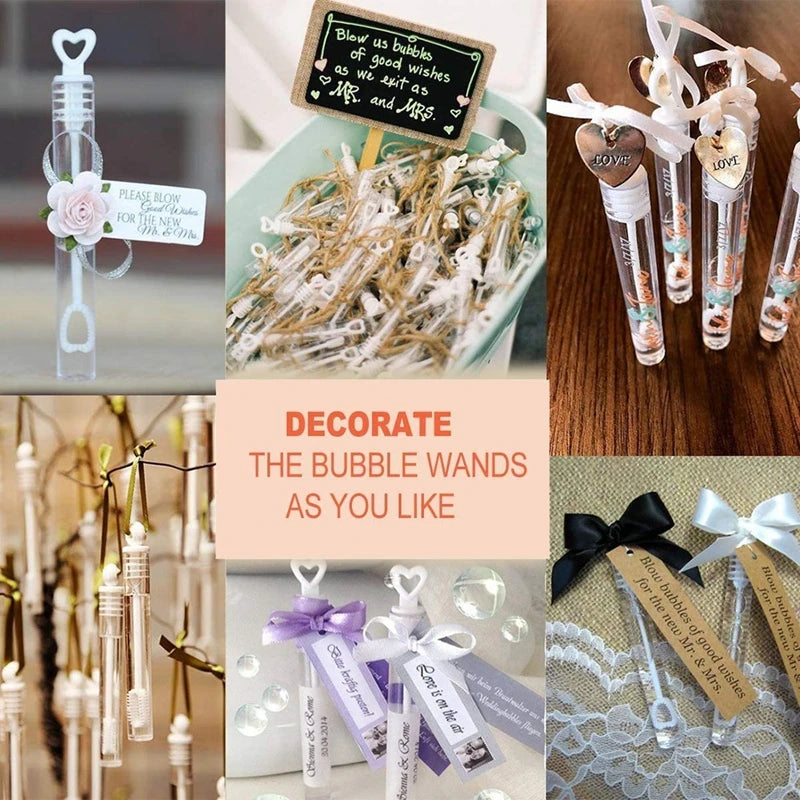 Mini Bubble Wand Wedding Favours