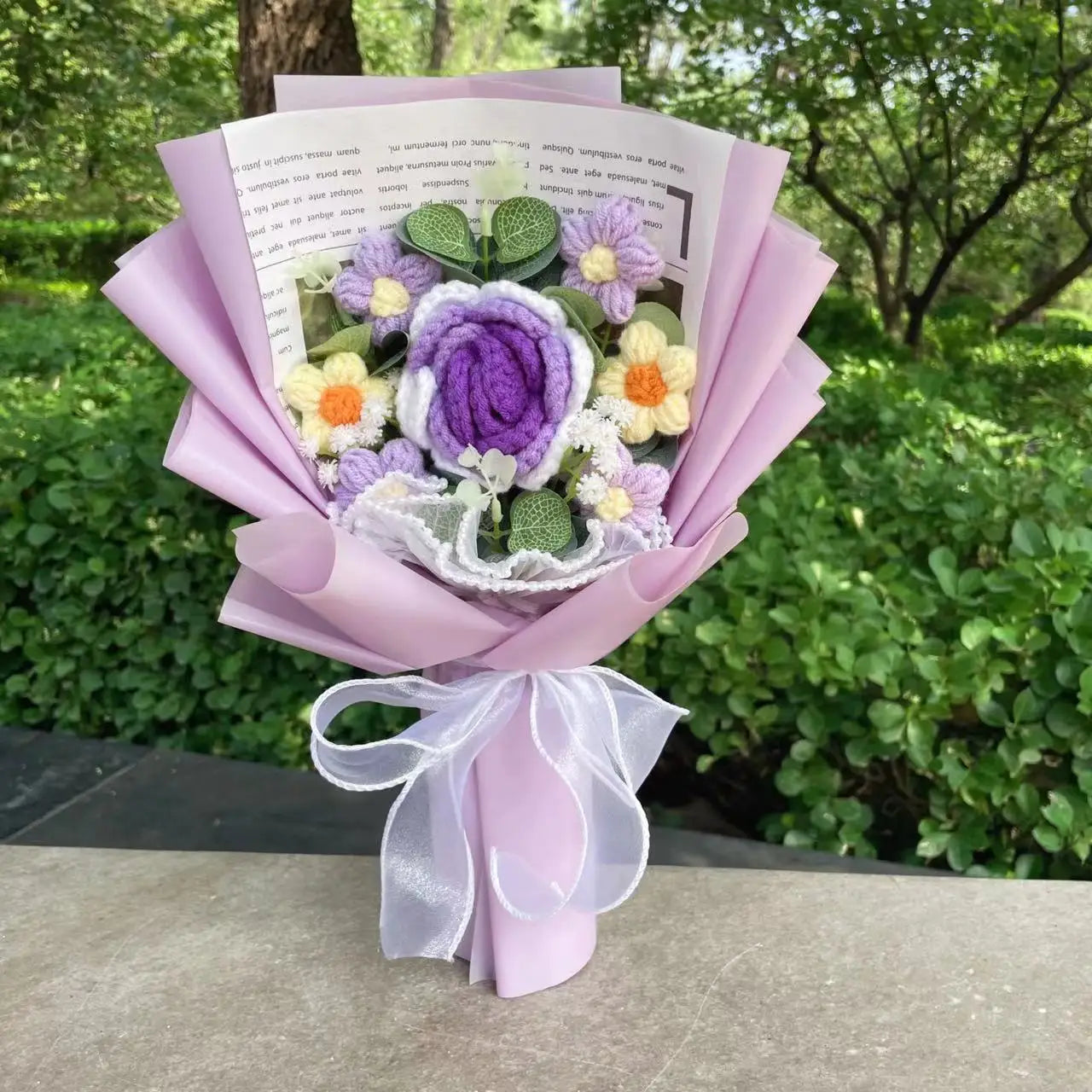 Knitted Wedding Flower Bouquet