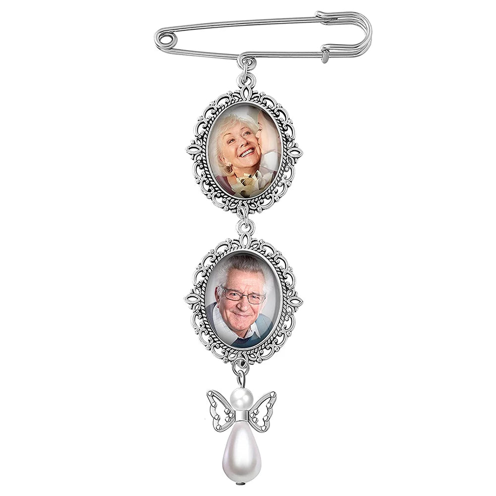 Bouquet Photo Memorial Pendant