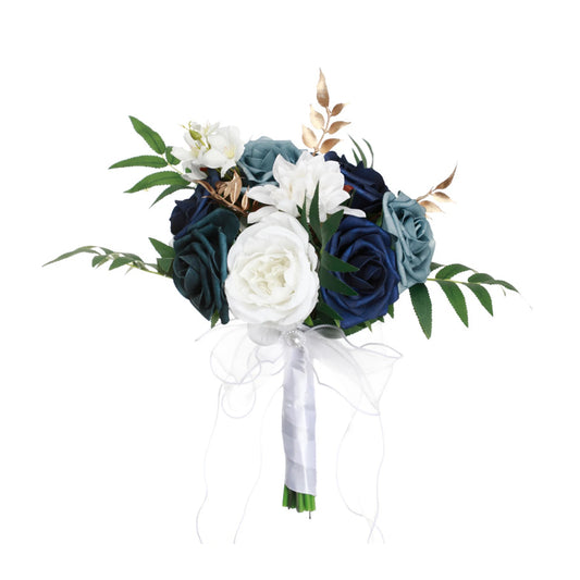 Navy & White Wedding Bouquet