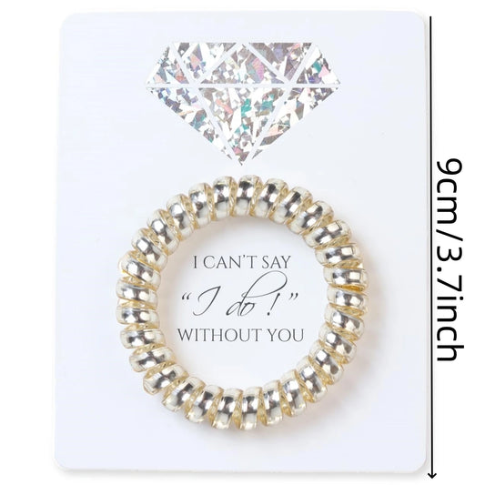 6 Bridesmaid Proposal Hair Tie