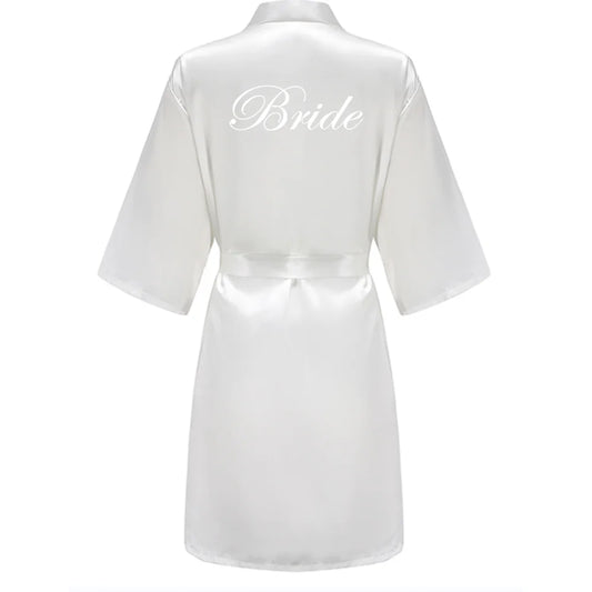 Dusky Pink Bridal Robes – Bride, Bridesmaid & Wedding Party Gowns