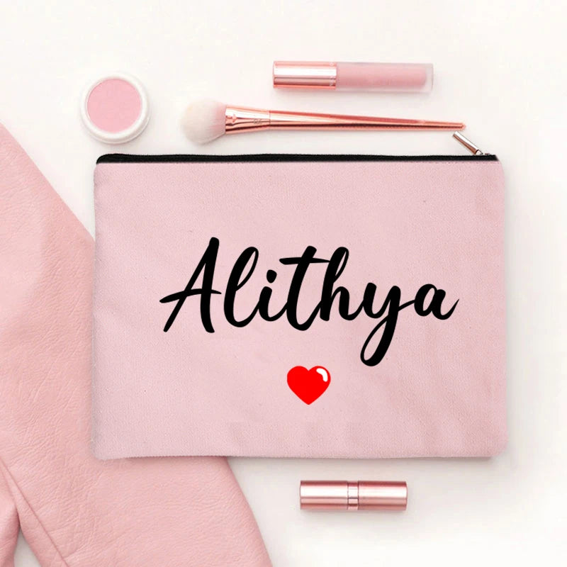 Personalised Bridal Party Make Up Bag