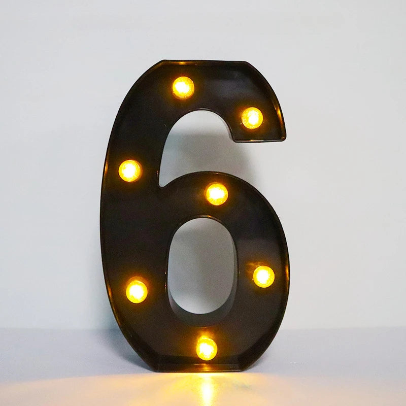 Light-Up Letters Wedding Decor