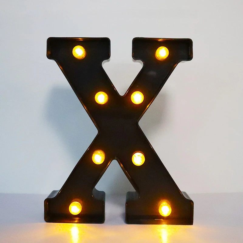 Light-Up Letters Wedding Decor